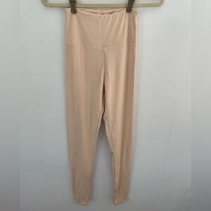 Naked wardrobe cream leggings -small new with out tags
